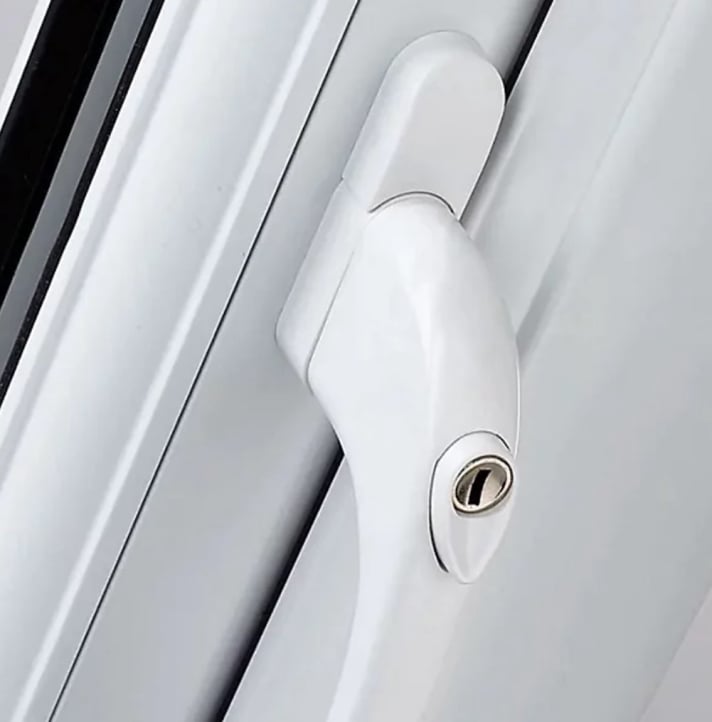 white window handle
